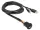 Delock kábel USB Type-A apa+3,5 mm-es 4tűs jack apa>USB Type-A anya és 3,5 mm-es, 4tűs jack anya (DL-85718)