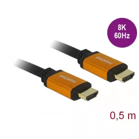   Delock Ultra nagy sebességu HDMI kábel 48 Gbps 8K 60 Hz 0,5 m (DL-85726)