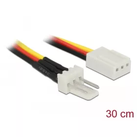   Delock 3-tűs apa   3-tűs anya hűtő tápkábel 30 cm hosszú (DL-85753)