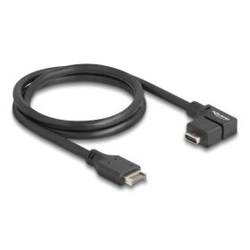   Delock USB 10 Gbps E-típusú A-kulcs kábel 20 tűs apa - USB Type-C  anya ívelt 70 cm (DL-85759)