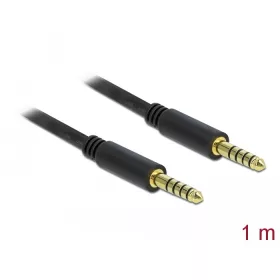   Delock 5 tűs apa-apa sztereó jack kábel 4,4 mm-es átmérő, 1 m hosszú fekete (DL-85791)