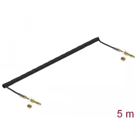   Delock Összecsavart kábelbővítmény 3,5 mm 3 tűs Sztereo Jack apa   Sztereo Jack apa csavar adapterre (DL-85839)