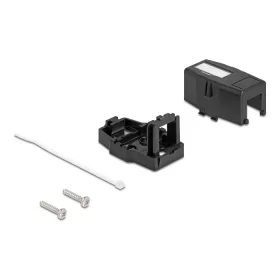   Delock Keystone Felületre Épített Doboz 1 Port mágneses gombbal, fekete színű (DL-85840)