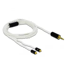   Delock Audio kábel 2,5 mm 4 tűs sztereo jack apa - 2 x MMCX apa 1,20 m (DL-85848)