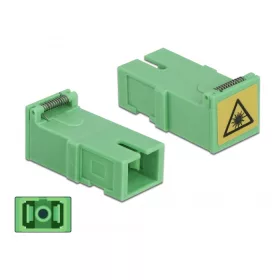   Delock Kapcsoló Párosító lézervédő zárral / borítással SC Simplex anya - SC Simplex anya 4 db (DL-85925)