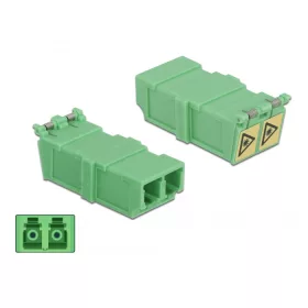   Delock Kapcsoló Párosító lézervédő zárral / borítással LC Duplex anya - LC Duplex anya 4 db (DL-85927)