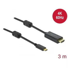   Delock Aktív USB Type-C  - HDMI kábel (DP Alt Mode) 4K 60 Hz 3 méter hosszú (DL-85971)
