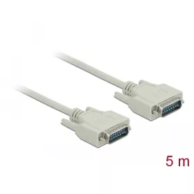 Delock Sub-D15-ös soros kábel, apa-apa, 5 m (DL-85978)