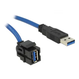   Delock Keystone modul, USB 3.0 A-csatlakozóhüvely 250  > USB 3.0 A-csatlakozódugó, 1,5 m kábellel (DL-86011)