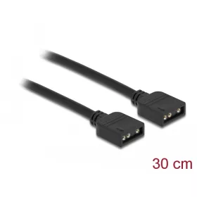   Delock RGB csatlakozó kábel 3 tűs 5 V-s RGB / ARGB LED fényhez 30 cm hosszú (DL-86013)