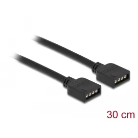  Delock RGB csatlakozó kábel 4 tűs 12 V-s RGB LED fényhez 30 cm hosszú (DL-86015)