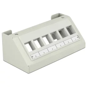   Delock Keystone Multimédiás Panel 6 Portos szürke (DL-86218)