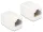 Delock Adapter, RJ45-aljzat > RJ45-aljzat, Cat.6 UTP kompakt fehér (DL-86249)