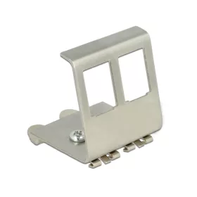   Delock Keystone fém szerelő 2 portos DIN sínhez (DL-86255)