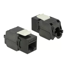  Delock Keystone modul RJ45-csatlakozó > LSA Cat.6A UTP fekete (DL-86267)