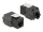 Delock Keystone modul RJ45-csatlakozó > LSA Cat.6A UTP fekete (DL-86267)