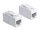 Delock Keystone modul, RJ45-aljzat > RJ45-aljzat, Cat.6A UTP, fehér (DL-86299)