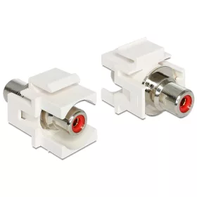  Delock Keystone modul RCA anya > RCA anya, piros (DL-86305)