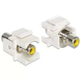   Delock Keystone modul RCA anya > RCA anya, sárga (DL-86306)