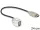 Delock Keystone modul USB 2.0 A anya > USB 2.0 A anya 250  kábellel (DL-86329)