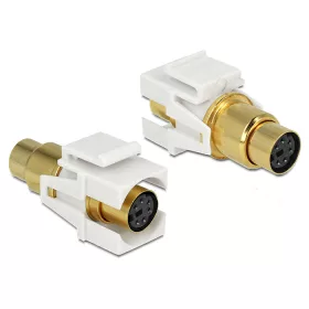   Delock keystone modul MINI-DIN 6pol hüvely- 6pol. hüvely (DL-86339)