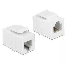   DELOCK Keystone modul RJ12 anya > RJ12 anya CAT.3 fehér (DL-86380)
