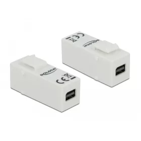   Delock Keystone modul, mini DisplayPort-csatlakozóhüvely > mini DisplayPort-csatlakozóhüvely (DL-86387)