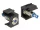 Delock Keystone 6 V-os, lapos, LED kék, fekete (DL-86461)