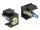 Delock Keystone 6 V-os, lapos, LED sárga, fekete (DL-86462)