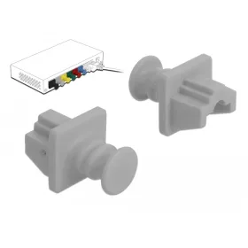   Delock Porvédő az RJ45 hüvely, 10 darab szürke (DL-86508)