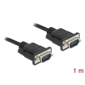   Delock Sub-D9-es, RS-232 soros kábel, apa-anya, 1 m (DL-86573)