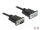 Delock Sub-D9-es, RS-232 soros kábel, apa-anya, 2 m (DL-86579)