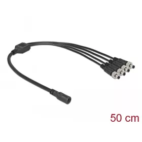   Delock DC megosztó kábel 5,5 x 2,1 mm 1 db. anya   4 db. apa csavarható (DL-86588)