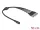 Delock DC megosztó kábel 5,5 x 2,1 mm 1 db. anya   4 db. apa csavarható (DL-86588)