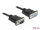 Delock Sub-D9-es, RS-232 soros kábel, apa-anya, 10 m (DL-86599)