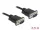 Delock Sub-D9-es, RS-232 soros kábel, apa-apa, 0,5 m (DL-86612)