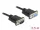 Delock Sub-D9-es, RS-232 soros kábel, apa-anya, 0,5 m (DL-86613)