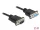 Delock Sub D9-es, null modemű, RS-232 soros kábel, apa-anya, 2 m (DL-86616)