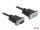 Delock Sub-D9-es, RS-232 soros kábel, apa-anya, 4 m (DL-86619)