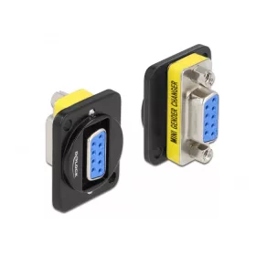Delock D-típusú Modul DB9 hüvely - DB9 hüvely (DL-86705)