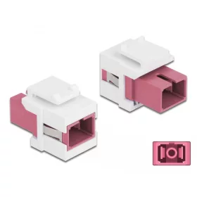  Delock Keystone modul SC Simplex aljzat - SC Simplex aljzat ibolya / fehér (DL-86717)