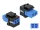 Delock Keystone modul LC Duplex aljzat - LC Duplex aljzat kék / fekete (DL-86718)