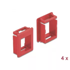 Delock Keystone modultartó tokokhoz (4 db) piros (DL-86762)