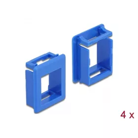 Delock Keystone modultartó tokokhoz (4 db) kék (DL-86764)
