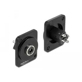   Delock D-típusú Modul 3,5 mm 3 tűs sztereó jack hüvely forrasztott konnektorhoz (DL-86789)