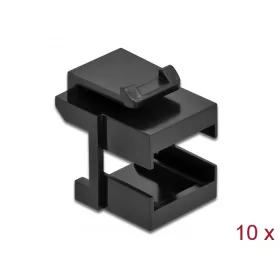   Delock Keystone fedél, fekete optikai szálasz csatlakozókhoz, 10 darab (DL-86806)
