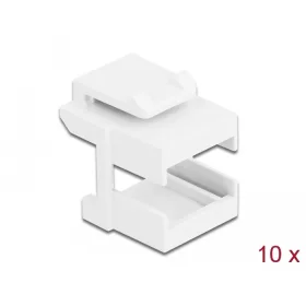  Delock Keystone fedél, fehér optikai szálasz csatlakozókhoz, 10 darab (DL-86807)