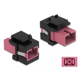   Delock Keystone modul SC Simplex aljzat - SC Simplex aljzat ibolya / fekete (DL-86815)