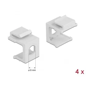   Delock Keystone fehér borító 8,0 mm-es lyukkal, 4 db. (DL-86819)