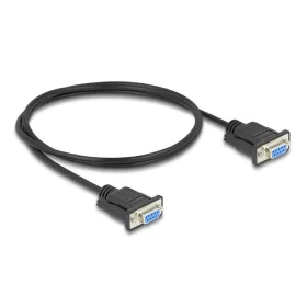   Delock D-Sub9-es, RS-232 soros kábel, anya-anya, 1 m (DL-86823)